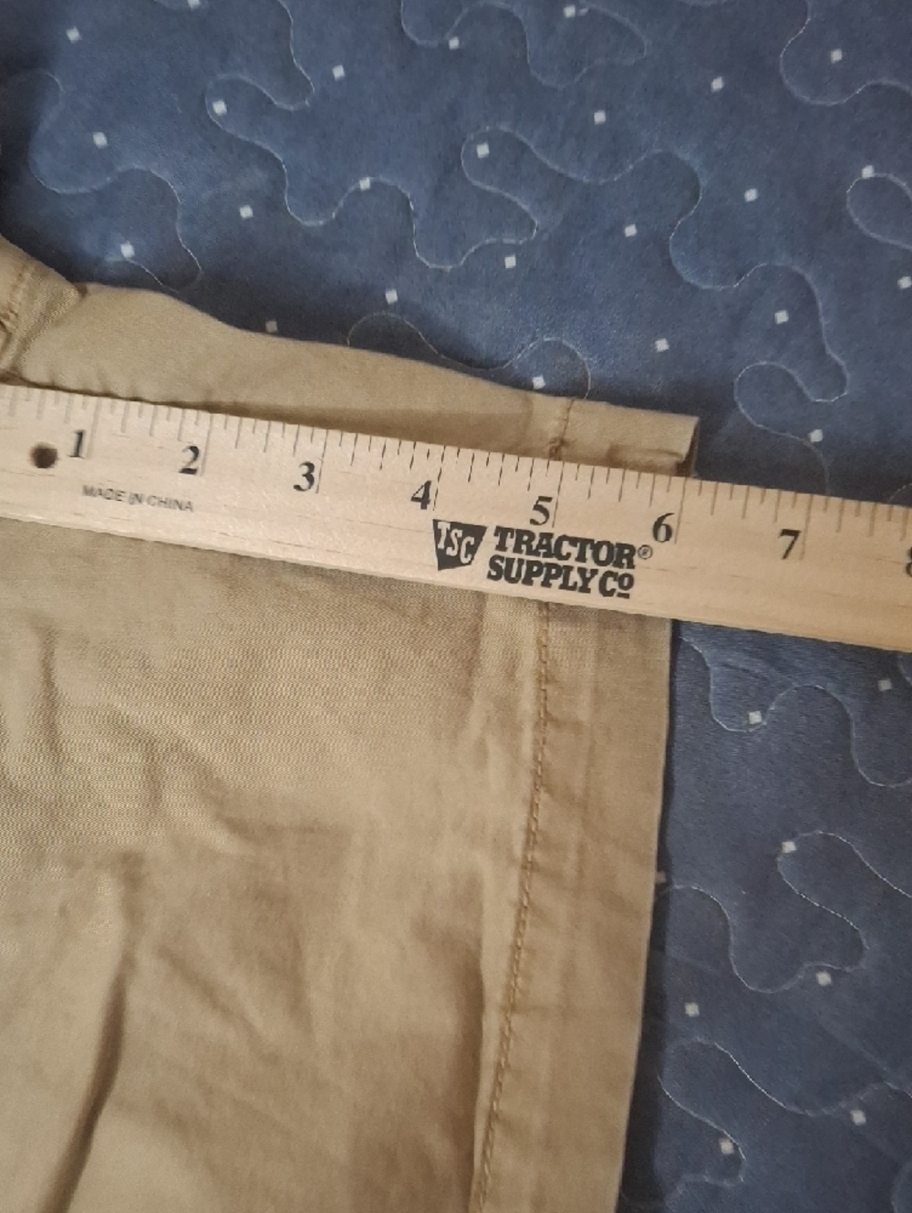 American Eagle Men's Drawstring Cotton Shorts - Tan size small - Picture 4 of 5